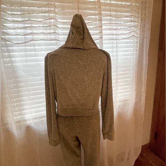iets frans Zipper Front Hoodie & Sweatpants, Size M, Gray Sweatsuit Tracksuit. - Picture 9 of 15